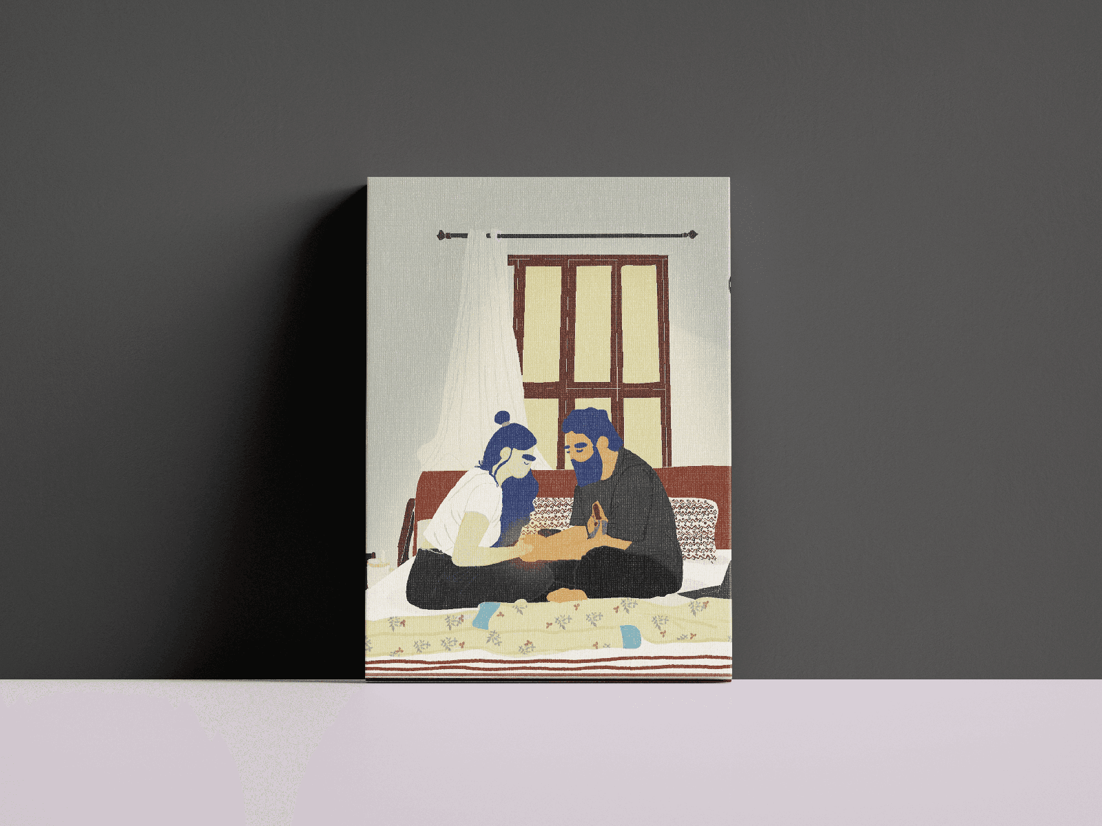 Oji Kadai illustrated art print