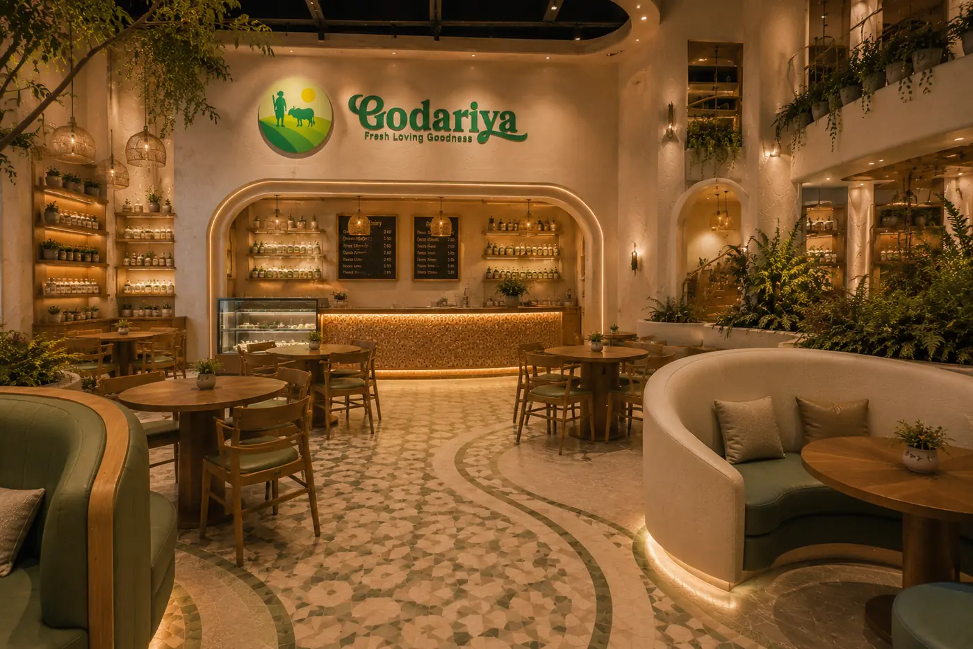 Godariya store interior — display wall