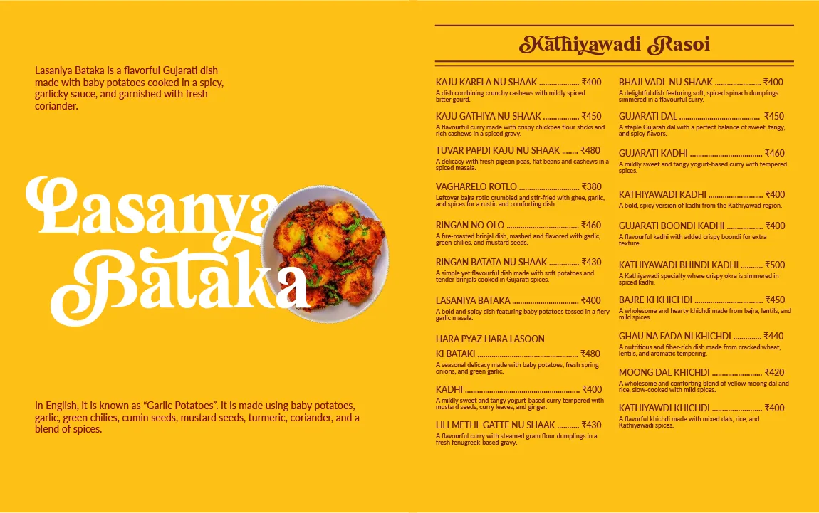 Go Treat menu detail