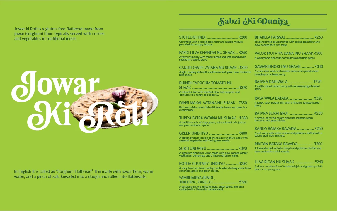 Go Treat menu detail