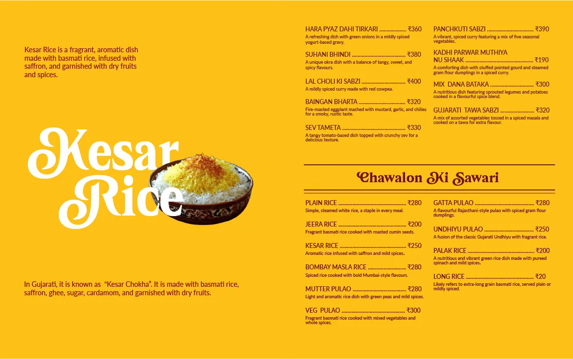 Go Treat menu detail