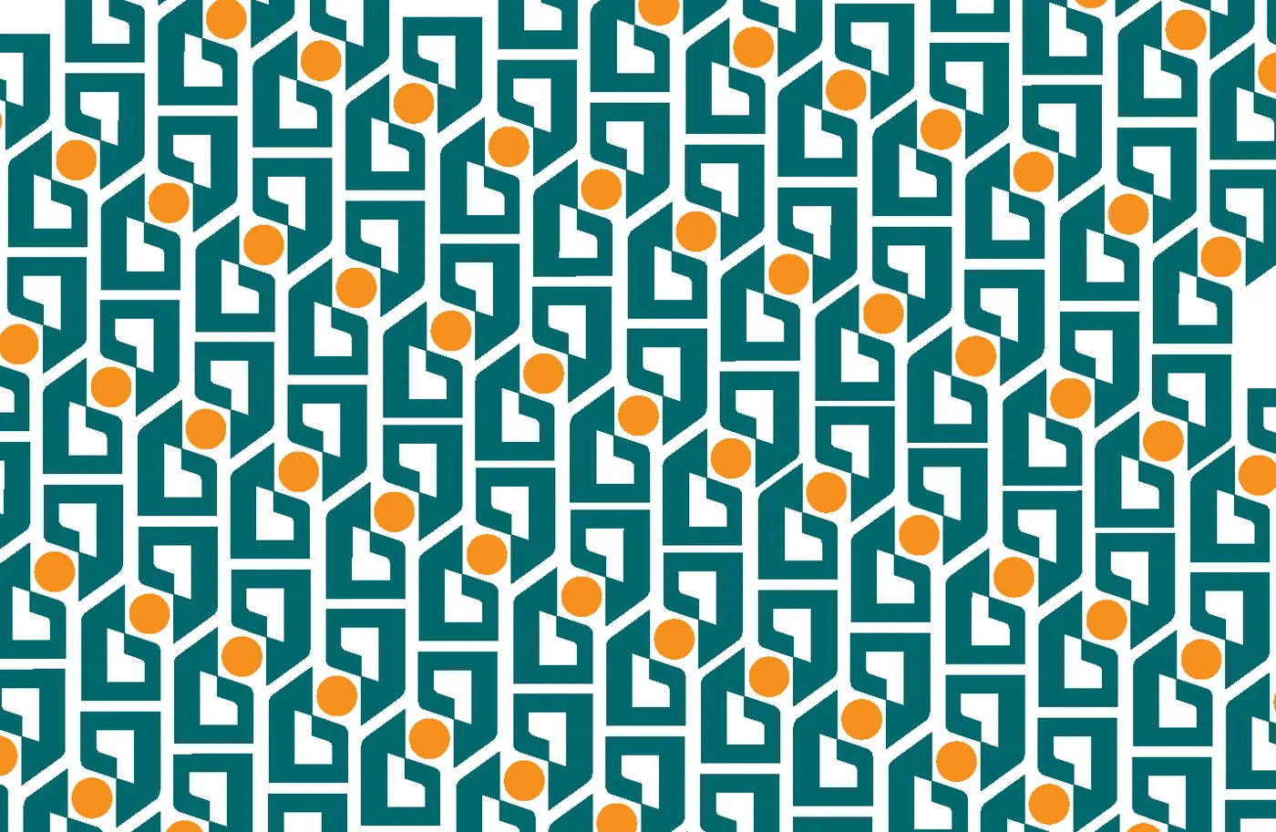 Greenvironment pattern — the mark tiled into a repeating field