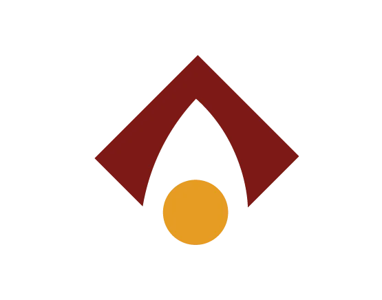 Lyumic logo concept — lamp flame