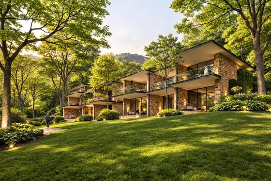 Serenity Suites — suites stepped into the hillside